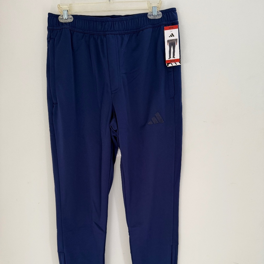 NWT, Men’s Adidas Tricot Track Pants, Blue, Size M